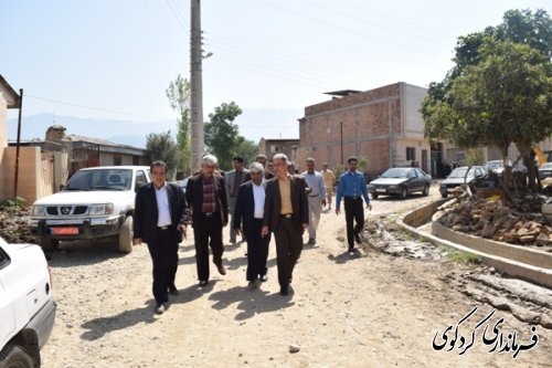 بازدید فرماندار و مدیر کل کمیته امداد استان از منازل سیلزدگان روستای دنگلان