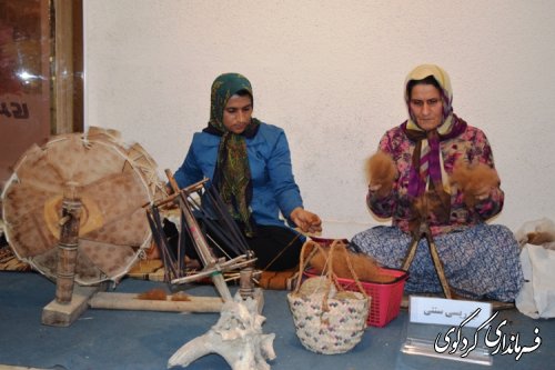 بازدید مدیر کل امور بانوان و خانواده استان و فرماندار کردکوی  از نمایشگاه صنایع دستی