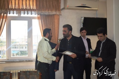 برگزاری نشست مشترک کارکنان  نیروی انتظامی با فرماندار کردکوی