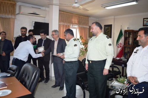 برگزاری نشست مشترک کارکنان  نیروی انتظامی با فرماندار کردکوی