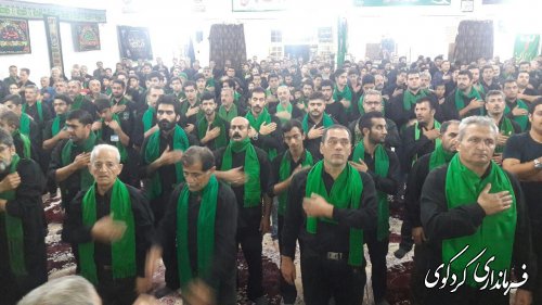 حضور فرماندار در جمع عزاداران حسینی شهرستان
