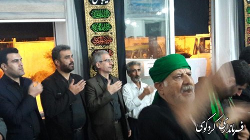 حضور فرماندار در جمع عزاداران حسینی شهرستان