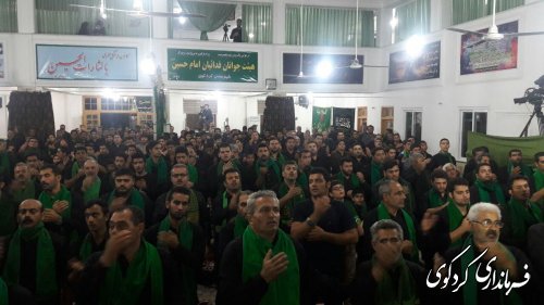 حضور فرماندار در جمع عزاداران حسینی شهرستان