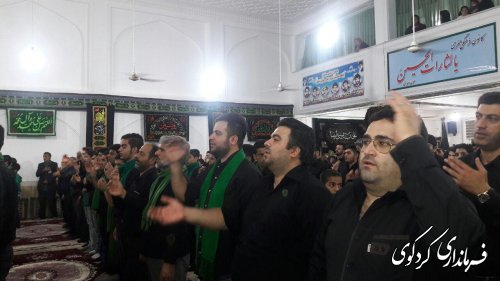 حضور فرماندار در جمع عزاداران حسینی شهرستان