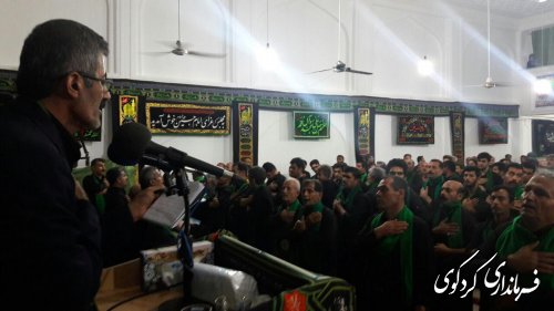 حضور فرماندار در جمع عزاداران حسینی شهرستان