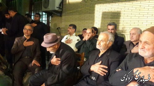 حضور فرماندار در مراسم سوگواری ابا عبدالحسن (ع)در  مساجد ، تکایا وهیاتهای مذهبی شهرستان