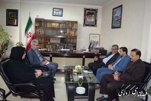 دیدارمدیر کل آموزش و پرورش استان با فرماندار کردکوی