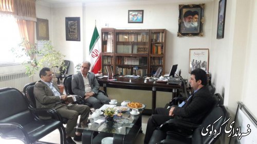 دیدار مدیر عامل کانون حمایت از بیماران سرطانی و صعب العلاج استان گلستان با فرماندار کردکوی