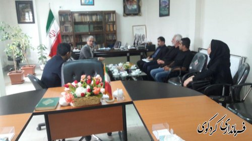 دیدار مدیر عامل کانون حمایت از بیماران سرطانی و صعب العلاج استان گلستان با فرماندار کردکوی
