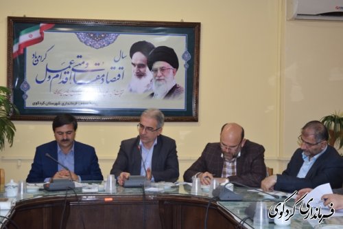  نشست مشترک فرماندارن و شهرداران شهرستانهای غرب استان در کردکوی