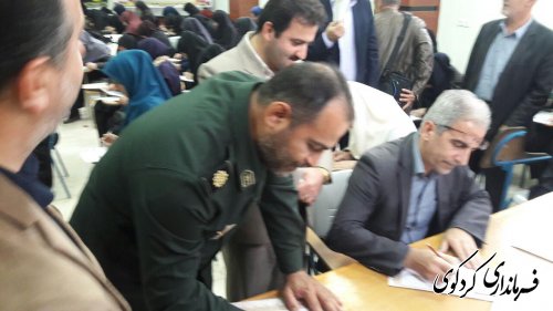 حضور فرماندار کردکوی در  همایش خوشنوسی و خط تحریری به مناسبت اربعین حسینی و هفته بسیج 