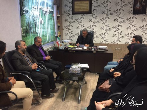 بخشدارمرکزی  در جهت ایجاد فرصت شغلی برای بانوان روستایی تأکید کردند.