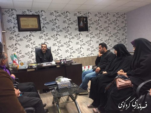 بخشدارمرکزی  در جهت ایجاد فرصت شغلی برای بانوان روستایی تأکید کردند.