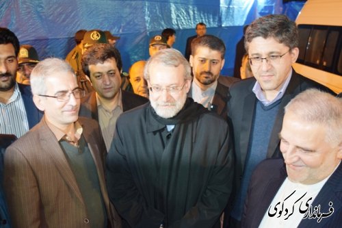 حضور دکتر لاریجانی ریییس مجلس شورای اسلامی در جلسه شورای اداری شهرستانهای غرب استان در  کردکوی (گزارش تصویری )