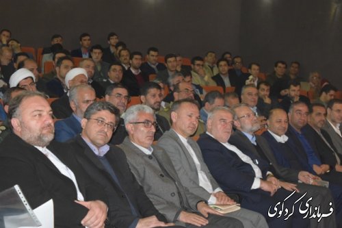 حضور دکتر لاریجانی ریییس مجلس شورای اسلامی در جلسه شورای اداری شهرستانهای غرب استان در  کردکوی (گزارش تصویری )
