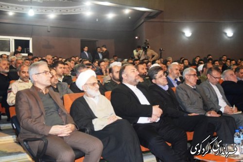 حضور دکتر لاریجانی ریییس مجلس شورای اسلامی در جلسه شورای اداری شهرستانهای غرب استان در  کردکوی (گزارش تصویری )