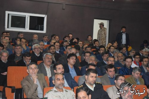 حضور دکتر لاریجانی ریییس مجلس شورای اسلامی در جلسه شورای اداری شهرستانهای غرب استان در  کردکوی (گزارش تصویری )
