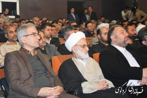 حضور دکتر لاریجانی ریییس مجلس شورای اسلامی در جلسه شورای اداری شهرستانهای غرب استان در  کردکوی (گزارش تصویری )