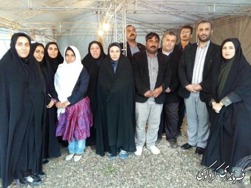 حضور فرماندار و بخشدار کردکوی در دهمین جشنواره بین المللی اقوام گلستان 