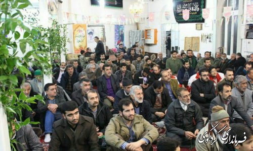 شرکت جمالی در مراسم چهارمین یادواره ۱۲ شهید خونین بال محله بالابلوک کردکوی