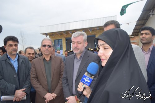  مخزن 500 متر مکعبی روستای یساقی شهرستان کردکوی افتتاح شد