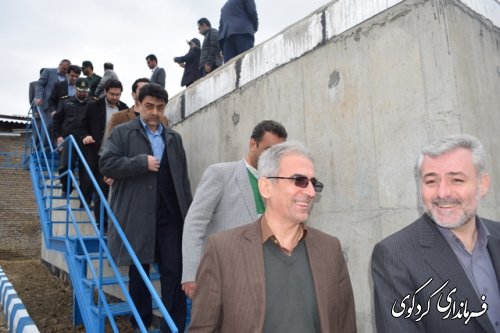  مخزن 500 متر مکعبی روستای یساقی شهرستان کردکوی افتتاح شد