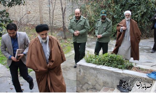 دیدار معاون فرماندار و بخشدار مرکزی بهمراه مسئولان با خانواده شهدا و روحانی روستای سرکلاته کردکوی