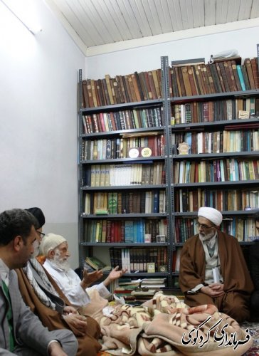 دیدار معاون فرماندار و بخشدار مرکزی بهمراه مسئولان با خانواده شهدا و روحانی روستای سرکلاته کردکوی