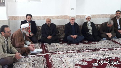 دیدار اعضای شورای اداری  با حجه الاسلام شاعری امام جمعه شهرستان کردکوی