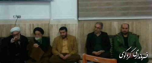 گزارش تصویری حضور فرماندار در مراسم یادواره شهدای عقیلی محله کردکوی