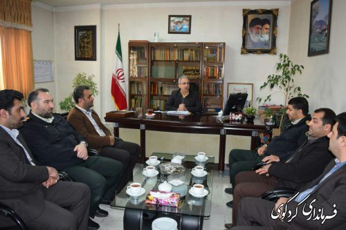فرمانده نیروی انتظامی با مجتبی جمالی فرماندار کردکوی دیدارکرد