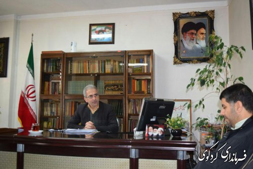 فرمانده نیروی انتظامی با مجتبی جمالی فرماندار کردکوی دیدارکرد
