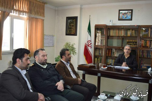 فرمانده نیروی انتظامی با مجتبی جمالی فرماندار کردکوی دیدارکرد
