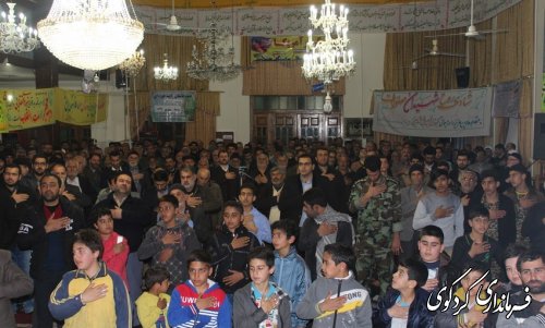 یادواره سرداران و 26 شهید محله ولاغوز برگزار شد(تصویری )