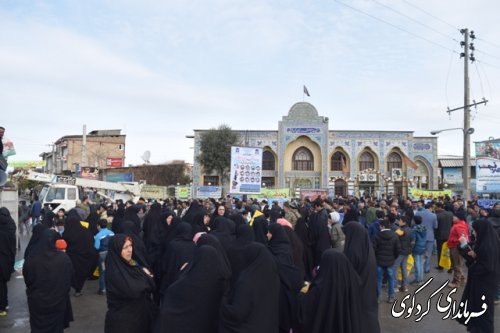 حضور معاون سیاسی امنیتی استاندار در راهپیمایی 22 بهمن کردکوی