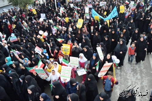 حضور معاون سیاسی امنیتی استاندار در راهپیمایی 22 بهمن کردکوی