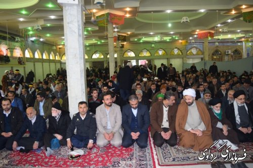 حضور معاون سیاسی امنیتی استاندار در راهپیمایی 22 بهمن کردکوی