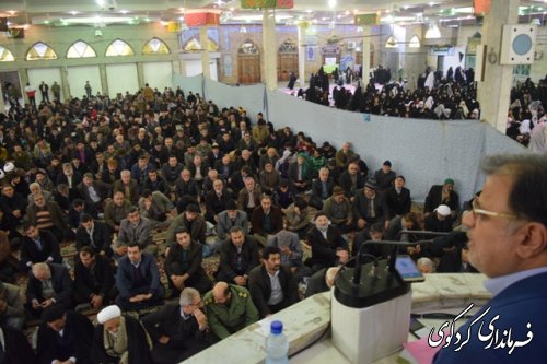 حضور معاون سیاسی امنیتی استاندار در راهپیمایی 22 بهمن کردکوی