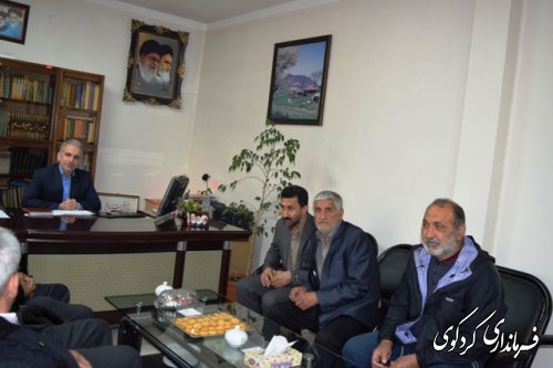 تبریک نوروزی جمعی ازمدیران دستگاههای اجرایی و شهروندان به فرماندار کردکوی 