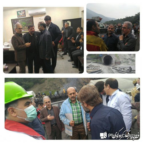 دیدار و اظهار همدردی جمالی فرماندار کردکوی با شفاهی فرماندار آزادشهر