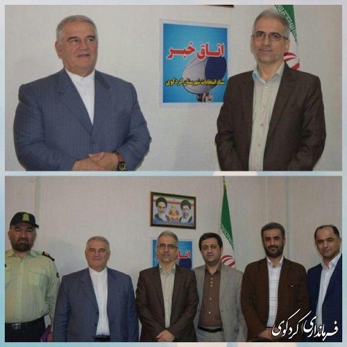 بازدید استاندار گلستان از « اتاق خبر» ستاد انتخابات کردکوی