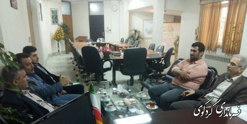 منتظری معاون مدیرکل حراست استانداری گلستان و هیآت همراه با جمالی فرماندار و رئیس ستاد انتخابات شهرستان دیدار و گفتگو کرد.