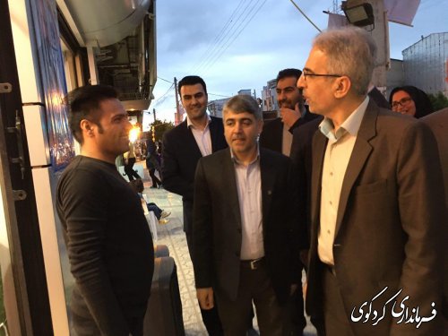بازدید فرماندار از ستادهای انتخاباتی نامزدهای ریاست جمهوری و شورای شهر