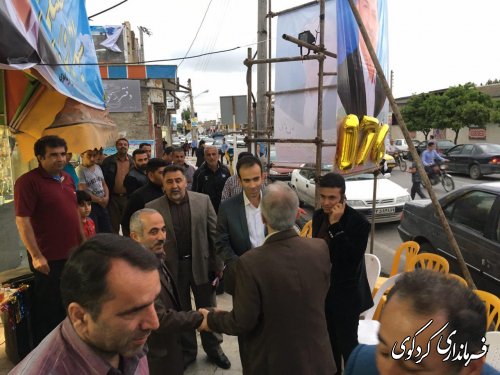 بازدید فرماندار از ستادهای انتخاباتی نامزدهای ریاست جمهوری و شورای شهر