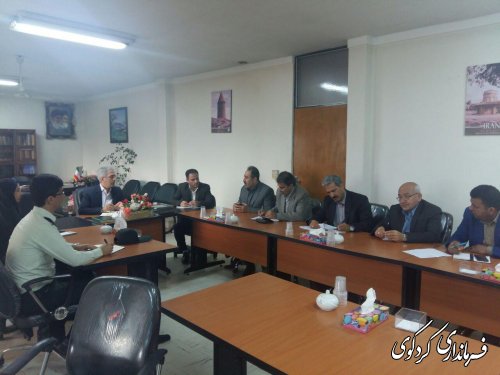 شورای هماهنگی مراکز اموزش عالی شهرستان به ریاست مجتبی جمالی فرماندار کردکوی تشکیل شد.