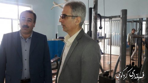 جمالی فرماندارکردکوی ازپروژه های در حال ساخت  دانشکده امام علی (ع) بازدید کرد