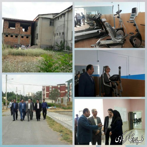 جمالی فرماندارکردکوی ازپروژه های در حال ساخت  دانشکده امام علی (ع) بازدید کرد
