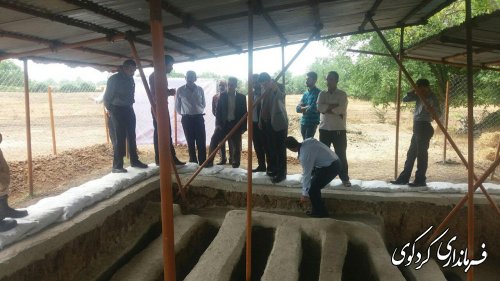 بازدید جمالی فرماندار  از مکانهای تاریخی روستای گردشگری سرکلانه کردکوی 