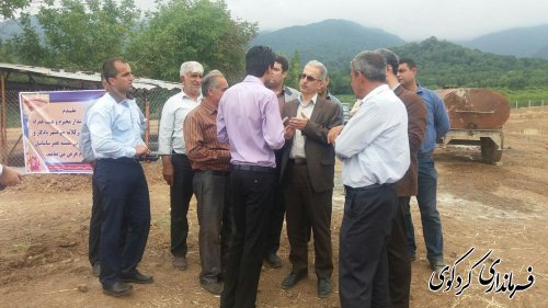 بازدید جمالی فرماندار  از مکانهای تاریخی روستای گردشگری سرکلانه کردکوی 