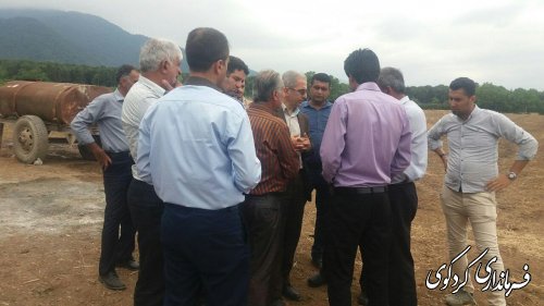 بازدید جمالی فرماندار  از مکانهای تاریخی روستای گردشگری سرکلانه کردکوی 